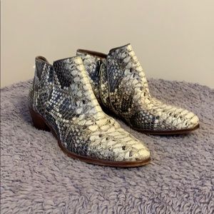 SAM EDELMAN SNAKE BOOTIES